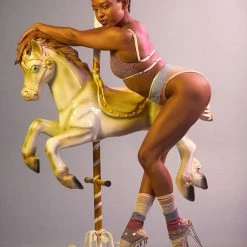 Rolling Vento Pony Reversible Bottoms - Pastel