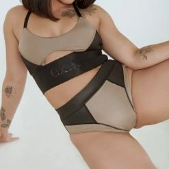 Creatures Of XIX Riding Solo High Waist Bottoms - Black/Mink All Pole Wear