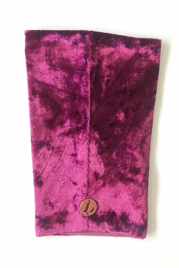 Accessories Lunalae Shoe Covers - Rose Crushed Velvet