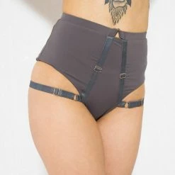 Tatiana Activewear Tokio Shorts - Charcoal All Pole Wear