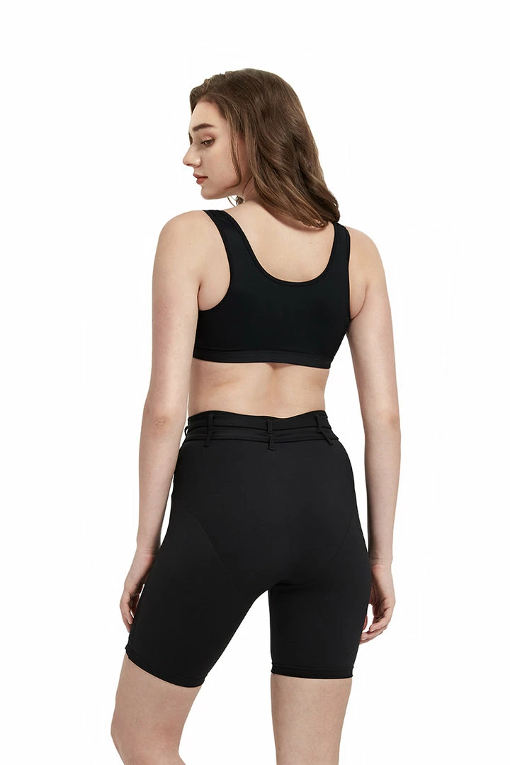 Hamade Activewear Buckle Cycling Shorts - Black All Pole Wear