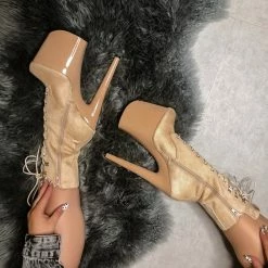 Shoes Hella Heels Hoedown 8inch Boots - Sand