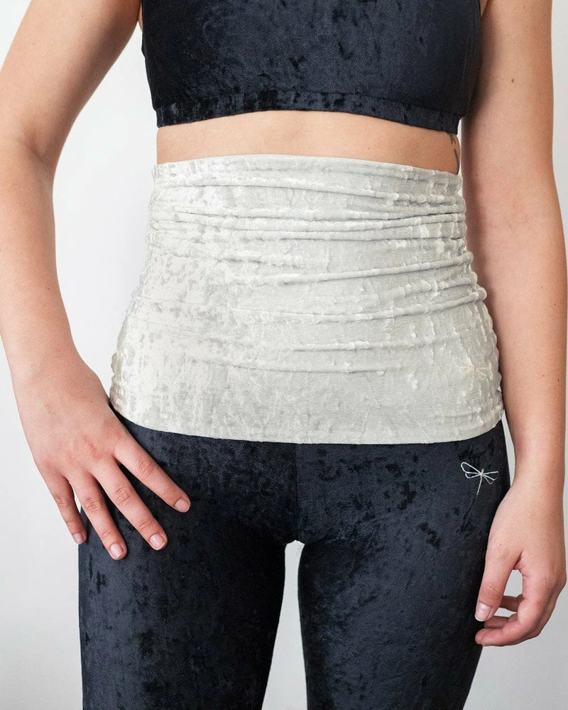 Dragonfly Back Warmer - Velvet Silver Accessories