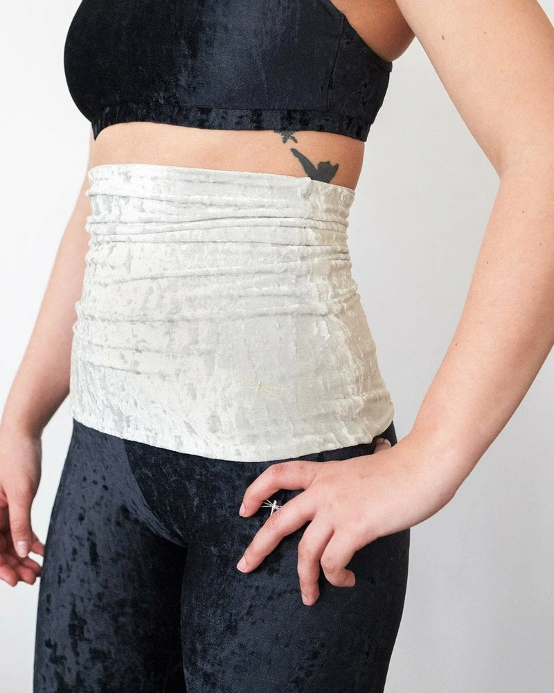 Dragonfly Back Warmer - Velvet Silver Accessories