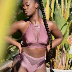 Tatiana Activewear Lucia Shorts - Mauve All Pole Wear