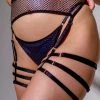 Sorte Temptation Garter Belt - Blue Shine Accessories