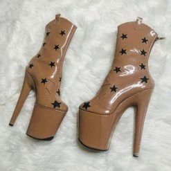 Hella Heels Save A Horse 8inch Boots - Tan Shoes