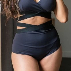 Lunalae Tara High Waisted Bottoms - Recycled Black