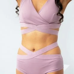 Lunalae Tara Low Waisted Bottoms - Recycled Mauve