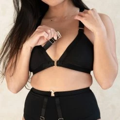 All Pole Wear Tatiana Activewear Kaizen Top - Matte Black