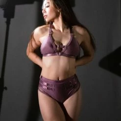 Tatiana Activewear Kaizen Top - Mauve All Pole Wear