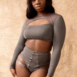 Tatiana Activewear Tokio Shorts - Charcoal All Pole Wear