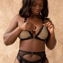 All Pole Wear Tatiana Activewear Kaizen Top - Black Mesh