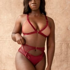 Tatiana Activewear Kaizen Top - Burgundy