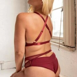 All Pole Wear Tatiana Activewear Kaizen Shorts - Burgundy