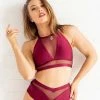 Tatiana Activewear Lucia Top - Burgundy