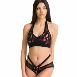 Bandurska Vika Top - Floral Black New In