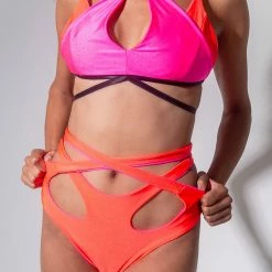 Sorte Wild Top - Neon Pink/Orange