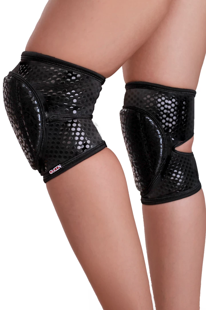 Queen Accessories Queen Grippy Kneepads - Wild Black