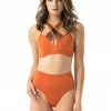 Poledancerka X-Front Top - Terracotta All Pole Wear