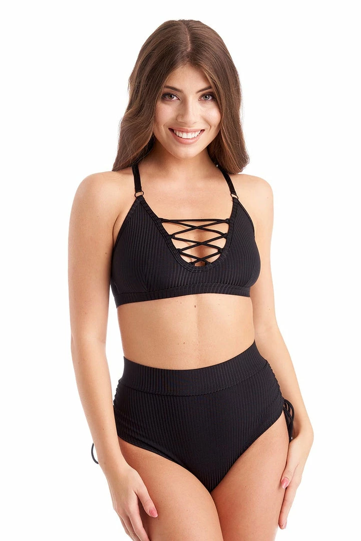 All Pole Wear Bandurska Full Moon Top - Ribbed Black
