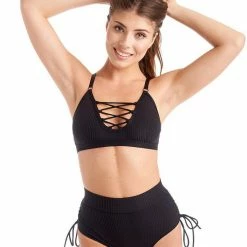 All Pole Wear Bandurska Full Moon Top - Ribbed Black