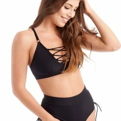 All Pole Wear Bandurska Full Moon Top - Ribbed Black