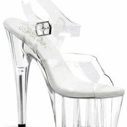 Pleaser USA Adore-708 7inch Pleasers - Clear