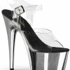 Pleaser USA Adore-708 Chrome 7inch Pleasers - Silver Shoes