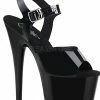 Shoes Pleaser USA Adore-708N 7inch Jelly-Like Pleasers - Black