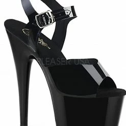 Shoes Pleaser USA Adore-708N 7inch Jelly-Like Pleasers - Black