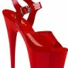 Shoes Pleaser USA Adore-708N 7inch Jelly-Like Pleasers - Red