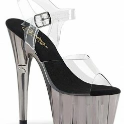 Pleaser USA Adore-708T Tinted 7inch Pleasers - Smoke