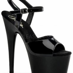 Shoes Pleaser USA Adore-709 7inch Pleasers - Patent Black