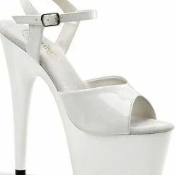Shoes Pleaser USA Adore-709 7inch Pleasers - Patent White