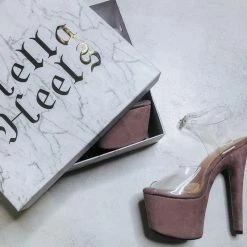 Hella Heels Classic Faux Suede 7inch Stilettos - Coco Shoes