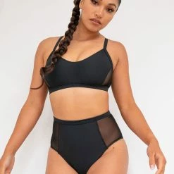 All Pole Wear Lunalae Bellani High Waisted Bottoms - Recycled Black