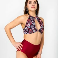 All Pole Wear Shark Polewear Cherry Top - Sugar Skulls