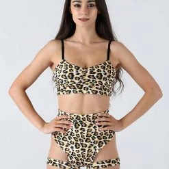 All Pole Wear REV ACTIV Eclipse Top - Leopard Velvet