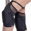 Queen Accessories Queen Grippy Kneepads - Black Fire