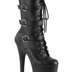 Pleaser USA Flamingo-1053 8inch Pleaser Boots - Matte Black