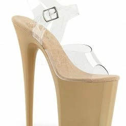 Pleaser USA Flamingo-808 8inch Pleasers - Cream