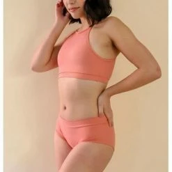 Mademoiselle Spin Gaby Top - Terracotta Pink All Pole Wear