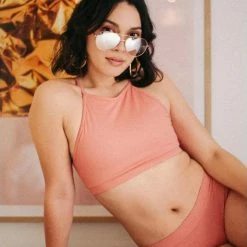 Mademoiselle Spin Gaby Top - Terracotta Pink All Pole Wear