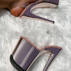 Back In Stock Hella Heels Classic Gloss 8inch Stilettos - Sienna Rose Gold