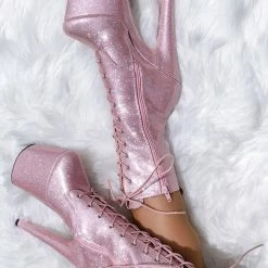 Hella Heels The Glitterati 8inch Boots - Sugarbaby Shoes