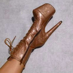 Shoes Hella Heels The Glitterati 8inch Boots - Oh Honey