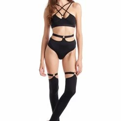 Hamade Activewear O-Ring Top - Black