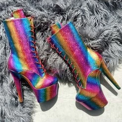 Shoes Hella Heels Limited Edition Pride Boots - 7inch
