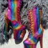 Hella Heels Limited Edition Pride Boots - 8inch Shoes